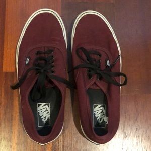 Burgundy Vans